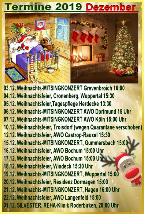 Termine 2019: Dezember.