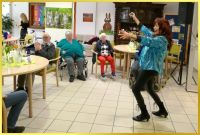 Fr�hlicher Auftritt