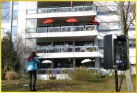 Balkonkonzert mit Livemusik.