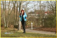 Auftritt im Gr�nen.