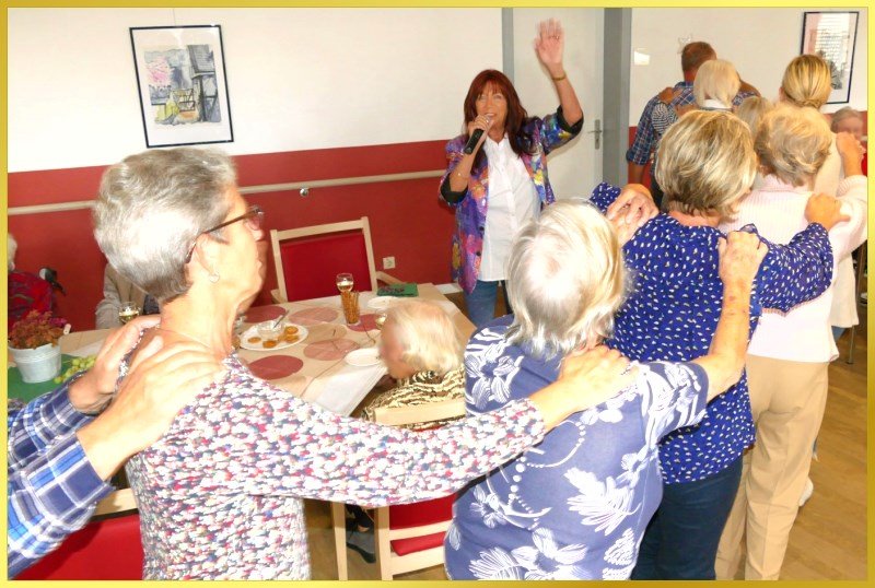 Polonaise bei Auftritt der Schlagerpiratin.