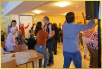 Partylaune beim Publikum.