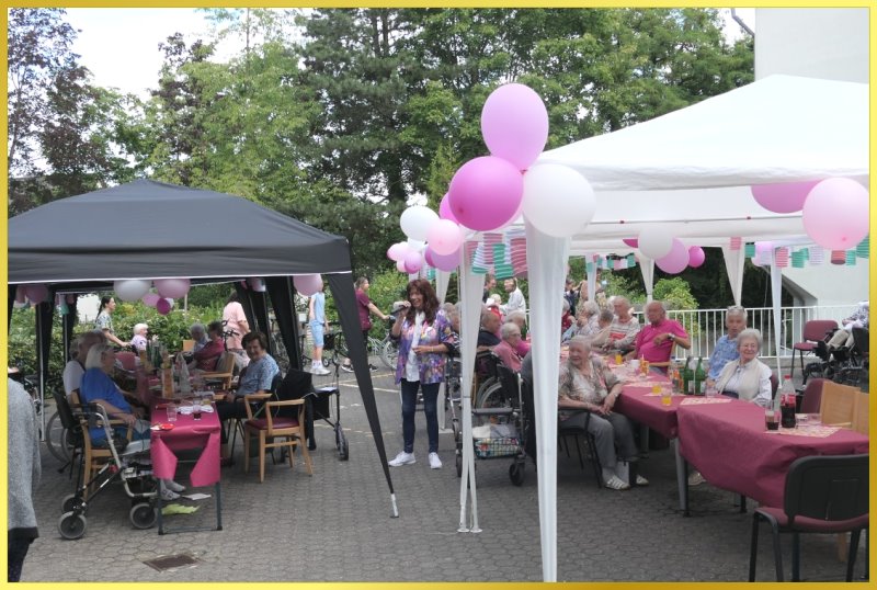 Luftballons beim Sommerfest.